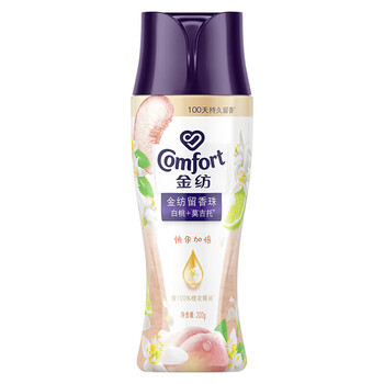 金纺 留香珠 白桃+莫吉托200G*2瓶 温和护衣 不静电+湿巾单片