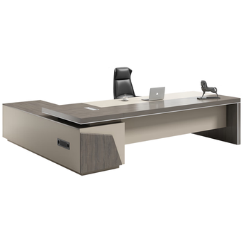 圣黎老板桌椅单人办公桌大班台经理桌主管桌椅工作台2.0*0.8米桌侧柜