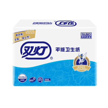 双灯平板卫生纸 368张/包12包厕纸(整箱)