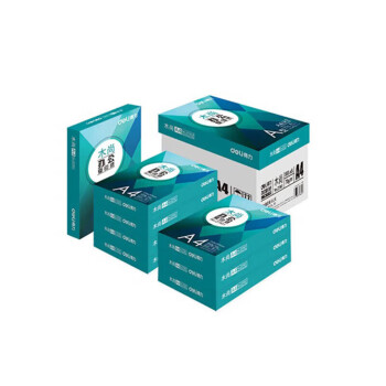 得力（deli）木尚复印纸Z7503 A4纸70g纸商务办公实用家用经济适用打印复印纸木浆纸 8包装