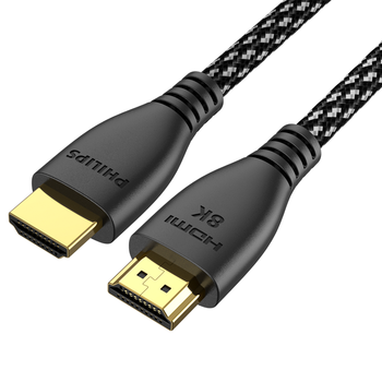 飞利浦（PHILIPS）HDMI线2.1版8K60Hz 4K240Hz高清线电脑机顶盒电视显示器视频连接线2米 兼容HDMI2.0支持eARC