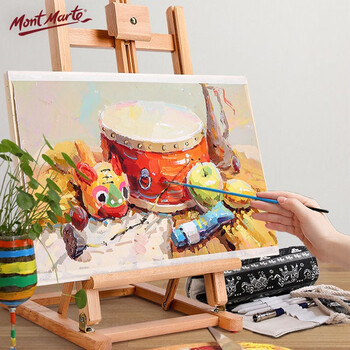 【全网低价】蒙玛特(Mont Marte)榉木画架 桌面画架画板桌上台式支架8k画板套装 可折叠立式儿童素描油画架子美术用品美术写生