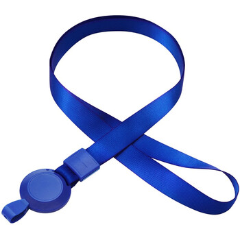 优和（UHOO）易拉扣挂绳 (宽1.5cm ) 深蓝  6根/包 证件卡套工作证员工牌胸卡公交卡套学生饭卡吊绳  6793-6