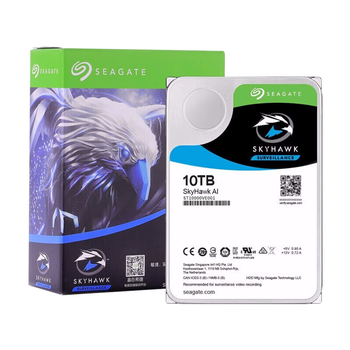 希捷（SEAGATE）安防硬盘 10TB 256MB SATA CMR垂直 机械硬盘 视频储存 三年质保 希捷酷鹰AI 3.5英寸ST10000VE001
