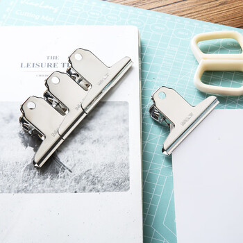 晨光（M&G）山形票据票夹财务票据夹金属票据夹子76mm画板夹办公用品小号ABS92637 4个/组