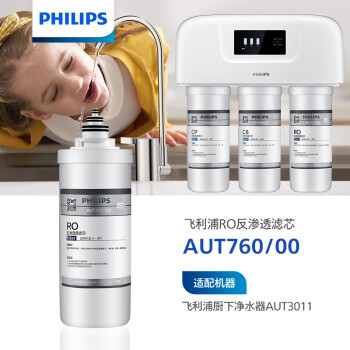 飞利浦（PHILIPS）家用净水器600G原装反渗透滤芯 AUT760/00 （适用于AUT3011）