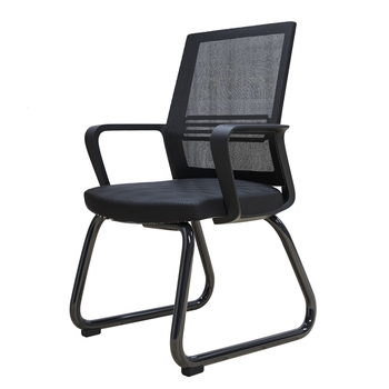 奈高（NAIGAO）椅子电脑椅办公椅会议椅家用学习椅座椅网布弓形椅海绵黑框黑网