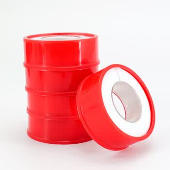 海斯迪克 HKLY-106 生料带 包装密封生胶带 20米 红色20卷