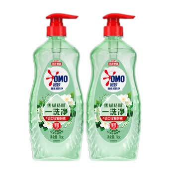 奥妙（OMO） 酵素餐具净白茶柠檬草香型1000G*2瓶 去污去油