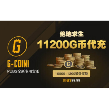 支持白条免息绝地求生g币快充11200g币pubg专用货币gcoin100美金充值