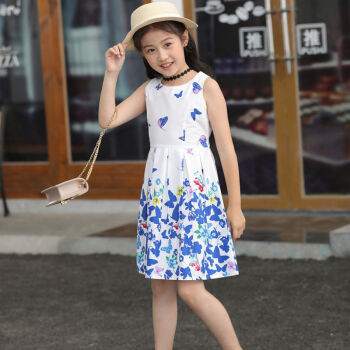 发】女童夏装连衣裙公主裙纯棉洋气2021新款儿童裙子夏季 小女孩裙子