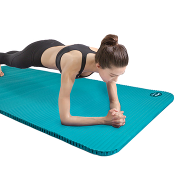 李宁跳绳垫隔音减震加专用静音垫子防滑厚健身垫长宽地垫491绿