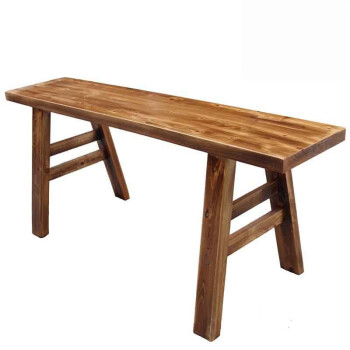 实木长条凳火锅现代简约长凳子柏木凳子板凳碳化火烧凳宽凳练功凳木板