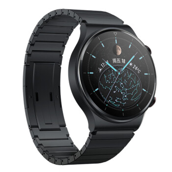 同福茂适用华为gt2pro表带watchgt2pro保时捷设计款钛金金属不锈钢