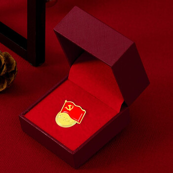 法拉蒙 faramon 2022年新版国家标准型为人民服务党徽高档强磁扣胸章别针党员胸徽章胸针