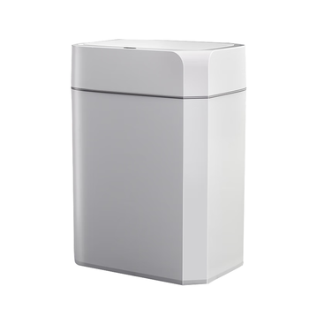 宅丽仕智能垃圾桶感应开盖13L方形白色客厅卧室卫生间厕所垃圾桶充电款