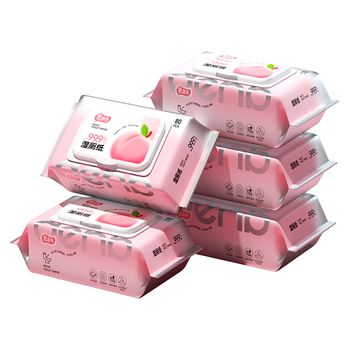 爱恩倍湿厕纸80片*6包女性孕妇专用纯水男士可擦屁屁私处湿巾家庭实惠装
