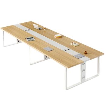 遇造会议桌长桌简约现代办公会议桌椅组合培训洽谈桌 4.0米会议桌