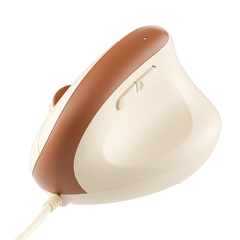 B.O.W航世 M190U 人体工学有线鼠标 办公电脑垂直立握式鼠标 作图建模通用静音鼠标 奶咖色 B.O.W航世 M190U 人体工学有线鼠标 办公电脑垂直立握式鼠标 作图建模通用静音鼠标 奶咖色