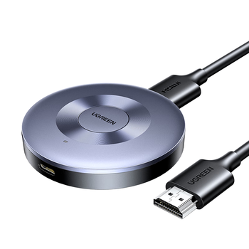 绿联手机无线投屏4K高清视频同屏器HDMI传输接收器适用苹果华为小米手机电脑接电视显示器投影仪45170