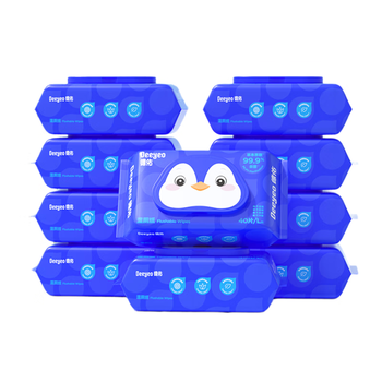 德佑湿厕纸家庭装40抽*10包 湿厕卫生纸湿纸巾厕纸 超厚不堵马桶