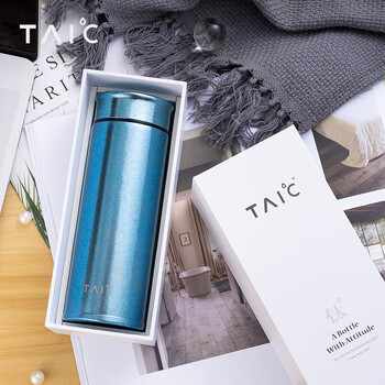 TAIC 太可钛杯子纯钛保温杯如意杯钛户外水杯咖啡 400ml 瀚海蓝