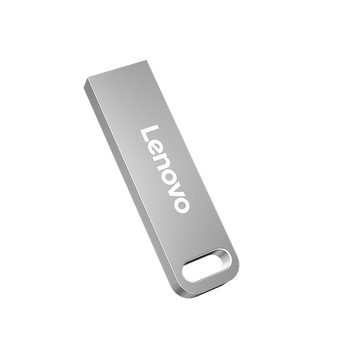 联想（Lenovo）64GB USB3.2 U盘 SX1速芯系列银色 金属耐用 商务办公必备