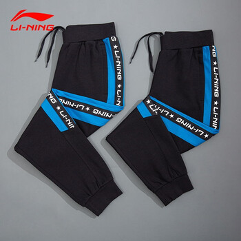 李宁运动休闲裤男夏季新款时尚潮流收口裤长裤宽松收口卫裤男