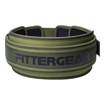FITTERGEAR执炼健身腰带男硬拉深蹲运动力量训练举重护腰带 军绿色S码
