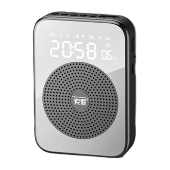 索爱（soaiy）S350小蜜蜂扩音器教师专用喇叭TF卡U盘蓝牙音箱音响防啸叫麦克风导游户外便携式长续航  黑