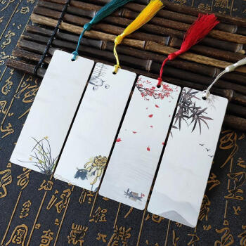 空白书法绘画书签古典中国风手工制作自制手绘空白卡创意diy材料新款