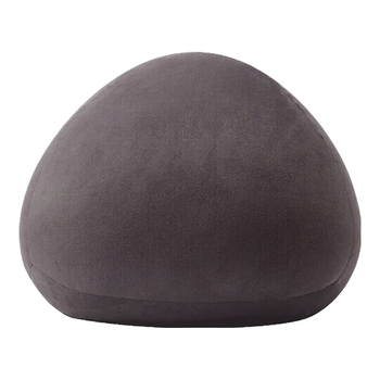 MUJI可当成腰垫使用的柔软靠垫 抱枕 腰托腰靠 炭灰色 35*35*35cm