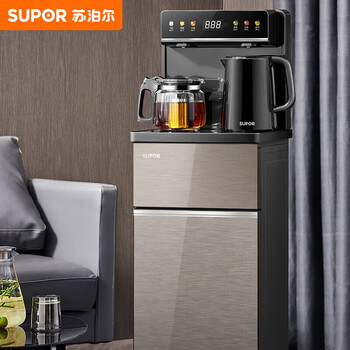 苏泊尔（SUPOR）茶吧机茶水机家用智能遥控六段控温双壶双出水多功能立式泡茶机长时保温SW-CBJ30