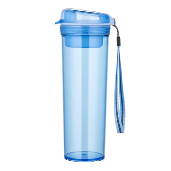 特百惠（Tupperware）晶彩MAX塑料杯600ml 男女士学生运动水杯子大容量泡茶杯 冰水蓝
