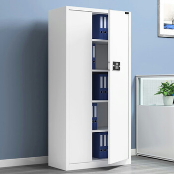 金经金属电子保密柜铁皮档案柜钢制密码锁文件柜办公柜暖白通体电子锁无抽