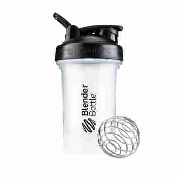 Blender Bottle美国摇摇杯经典新款20oz系列运动健身蛋白粉代餐水杯 经典款V2 20oz - 黑盖白