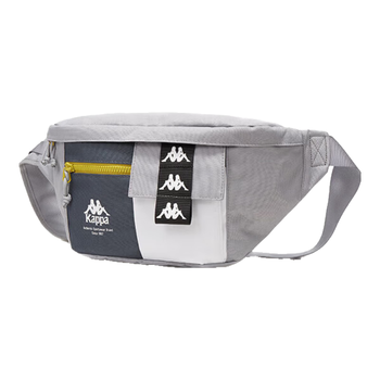 卡帕（Kappa）背靠背单肩包 2024新款复古拼色腰包斜挎背包K0EY8BX24