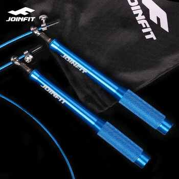 捷英飞（JOINFIT）钢丝跳绳成人跳绳竞速减肥专用比赛绳 浅蓝色 J.T.073D-J
