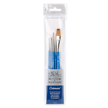 温莎牛顿【弗洛伊德同品牌】歌文水彩笔进口水彩笔勾线笔铺色笔5支套B款