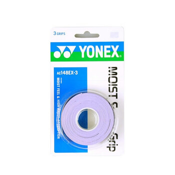 YONEX尤尼克斯yy羽毛球拍手胶吸汗带功能型AC148ex-3干爽粘性手胶紫色