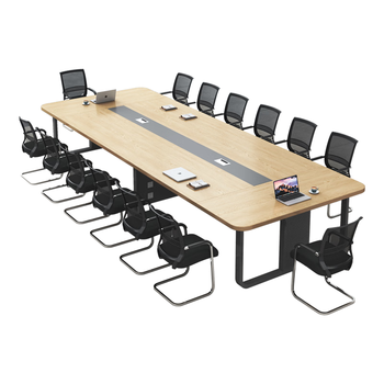 汉宏（HANHONG）会议桌椅组合长桌简约现代办公桌商务接待洽谈大小型长条桌