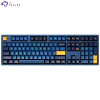 Akko 艾酷 3108 OSA-琉璃鹦 机械键盘（108键、AKKO蓝轴）