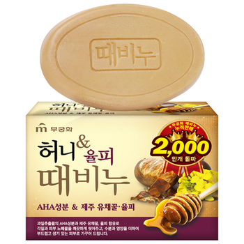 無瑾花 韩国进口 花蜜栗皮磨砂皂90g 蜂蜜香型 洁面皂沐浴洗澡皂男女士