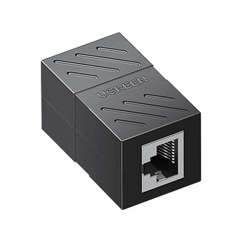 绿联(UGREEN) 网线对接头转接头 千兆屏蔽网络延长连接线 RJ45网口直通头水晶头模块适用6/7类网线单个 20390