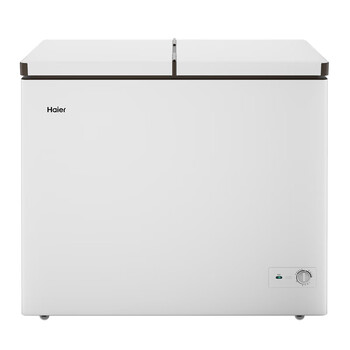 海尔（Haier）216升双温双箱商用家用冰柜 蝶门卧式冰柜家用小型冰箱冷柜FCD-216LHSD