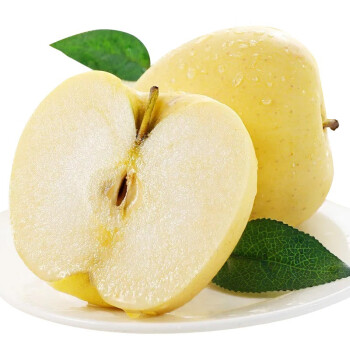山东烟台黄金奶油富士苹果 新鲜水果 3斤4-6枚