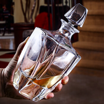 BOHEMIA捷克波西米亚水晶玻璃威士忌酒瓶红酒醒酒器分酒器洋酒酒具泡酒瓶酒樽 奥比特酒樽650ml 750ml