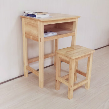 sivir加厚实木课桌椅中小学生书桌学校桌椅老式课桌木质椅子写字桌