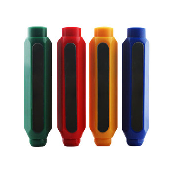 比比牛 磁性粉笔夹 4支盒装 彩色无尘粉笔套 教师儿童专用粉笔延长器 BBN-FBT4