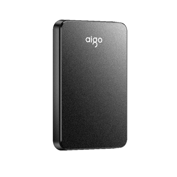 爱国者（aigo）移动硬盘 500GB USB3.0 HD809黑色 2.5英寸机械硬盘兼容Mac 电脑外接高速传输商务便携